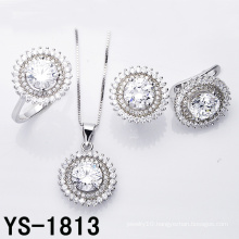 Jewelry Set Fashion Rhodium Plated Wedding Silver Jewellery.